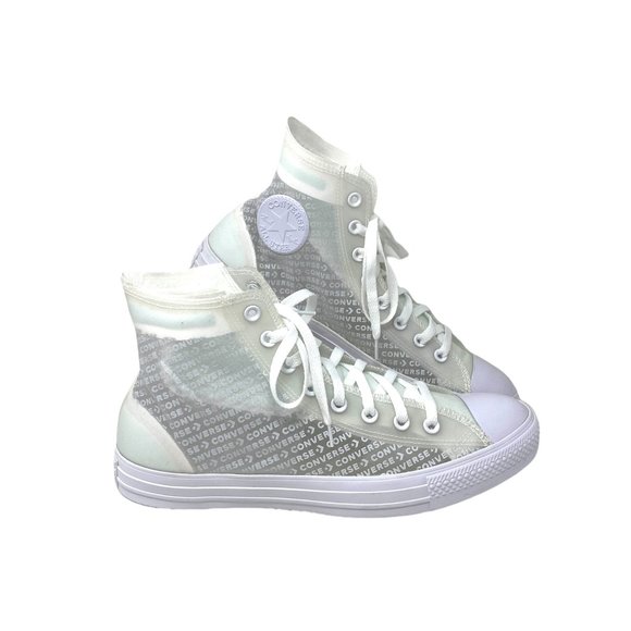 Converse Men's Size 165609C CTAS HI TRANSLUCENT WHITE Canvas Synthetic Sneakers - Picture 7 of 9
